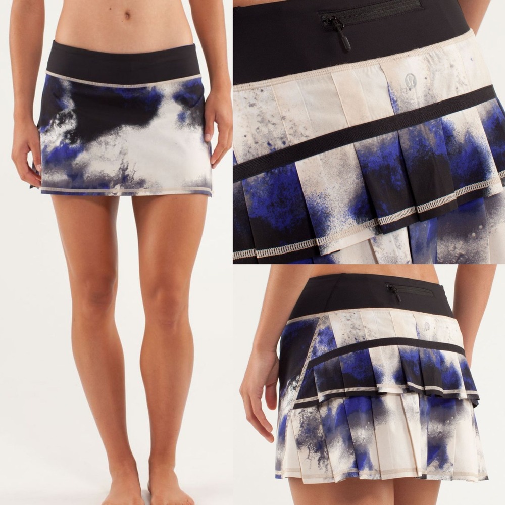 Lululemon‎ Run Pace Setter Skirt Size 6 Milky Way Tie Dye Tennicore Athleisure